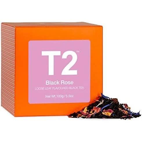 T2 Black Rose, Loose Leaf Black Tea in Gift Cube, 100g