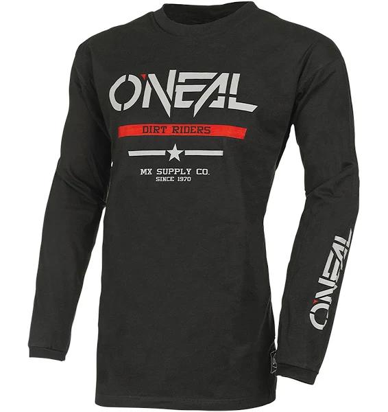 Oneal 2022 Element Squadron Black/Grey Cotton Jersey - XL