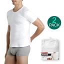 Bonds 2 Pack Crew Neck Tee Raglan Blank Plain Basic Mens White T Shirt Top M9372W 4XL - 26