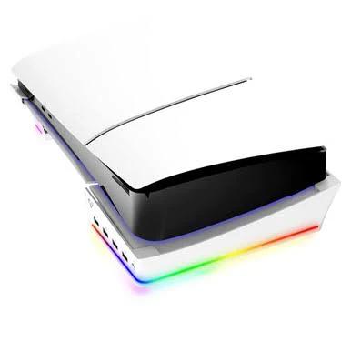 Laser Gaming PS5 Slim RGB Horizontal Stand with 4 USB Ports