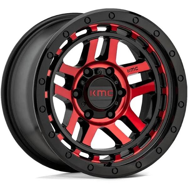 KMC KM540 Recon 17x9 5x127 -12 Offset Black Wheel