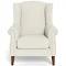 Classic Wing Fabric Armchair White by Freedom