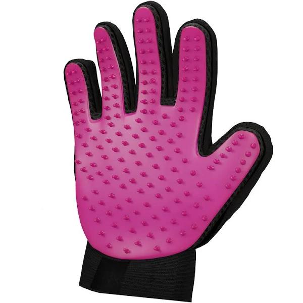 Zenify Pets Fur Grooming Glove - Pink Right Handed