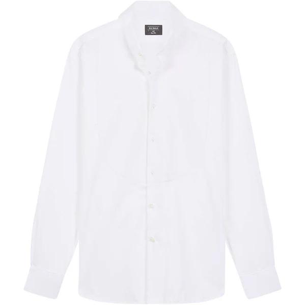 M.J. Bale Men's Termao White Tuxedo Shirt - Size 42