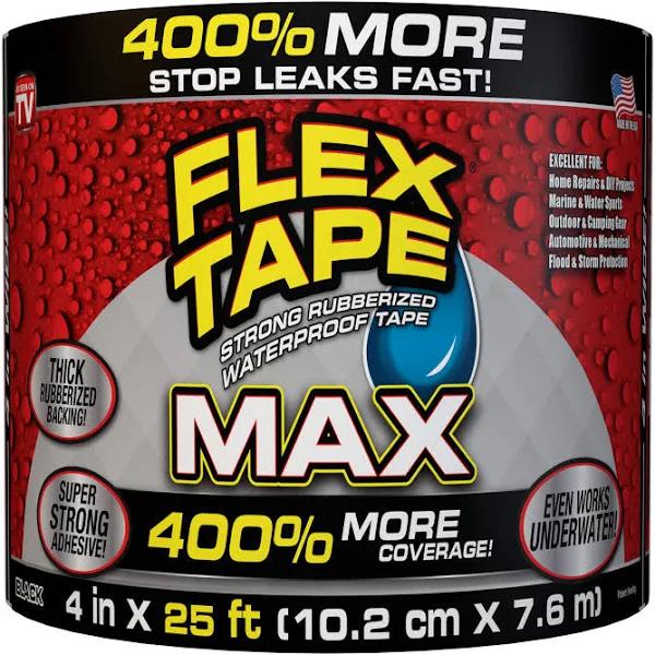 Flex Tape Black Max 4in x 25ft Tape