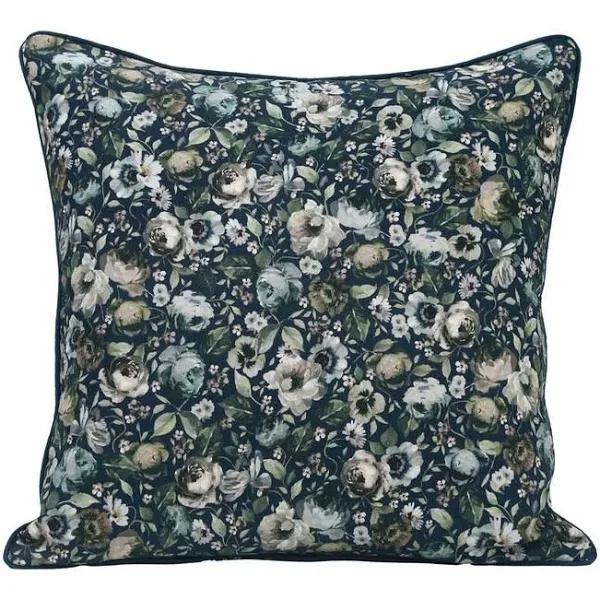 mm Linen Aster 50x50cm Filled Cushion Multi - Square Cushion / Blue