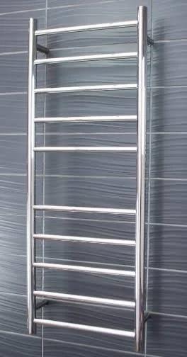 Radiant Heating Round Ladder Heated Bar 430x1100mm - Chrome