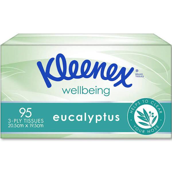 Kleenex Eucalyptus Facial Tissues 95 Pack