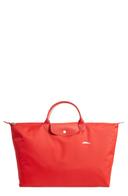 Longchamp Le Pliage Club Large Nylon Travel Bag Vermillion