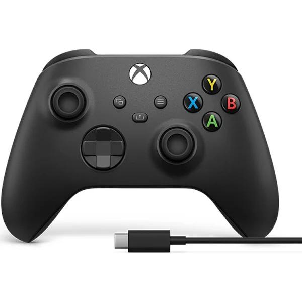 Xbox Wireless Controller Carbon Black + USB-C Cable (Xbox Series X/S)