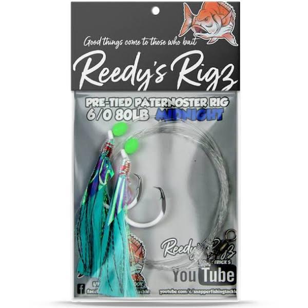 Reedy's Rigs Paternoster Snapper Rigs 4/0 Midnight