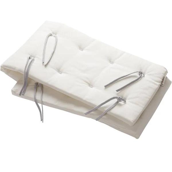 Leander Linea & Luna Organic Cot Bumper - Snow