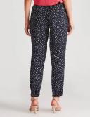 Katies Woven Tie Waist Ankle Pants - Abstract Spot - Womens Trousers - Size 20 - Ezibuy