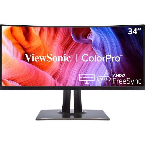 ViewSonic 34" VP3481a ColorPro 21:9 Curved UWQHD Monitor