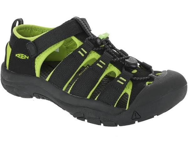 Keen Newport H2 Sandals Black Lime Green Junior - 36