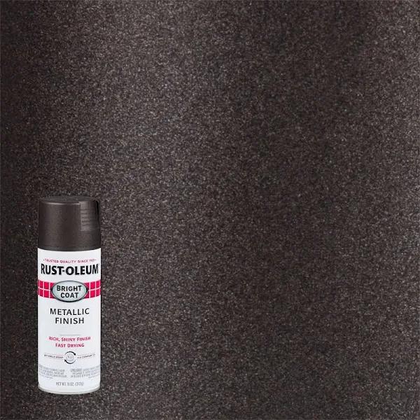 Rust-Oleum 7713830 Bright Coat Metallic Color Spray, 11-Ounce, Dark Bronze