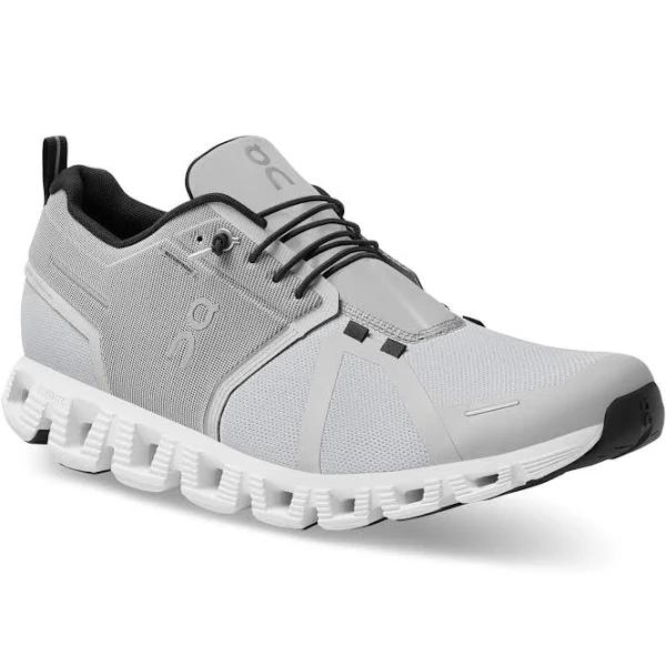 On Men's Cloud 5 Waterproof Shoes Glacier/White / 7