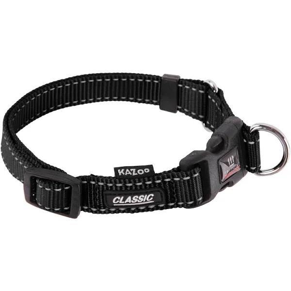 Kazoo Classic Adjustable Nylon Collar Black Large