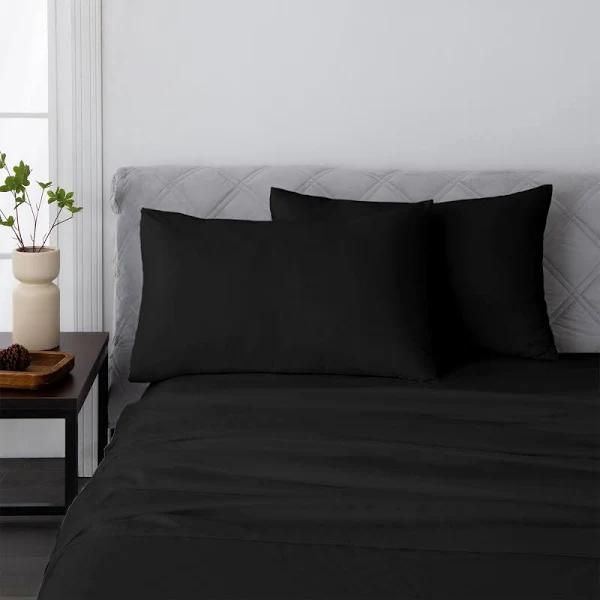 LINENOVA 1500 Thread Count Bamboo Sheet Set | Australia, King / Black