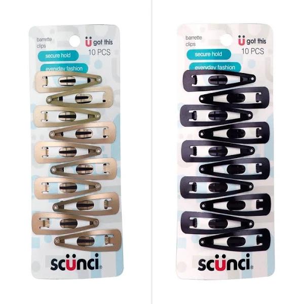 Scunci Snap Clips 10 Pack - Assorted*