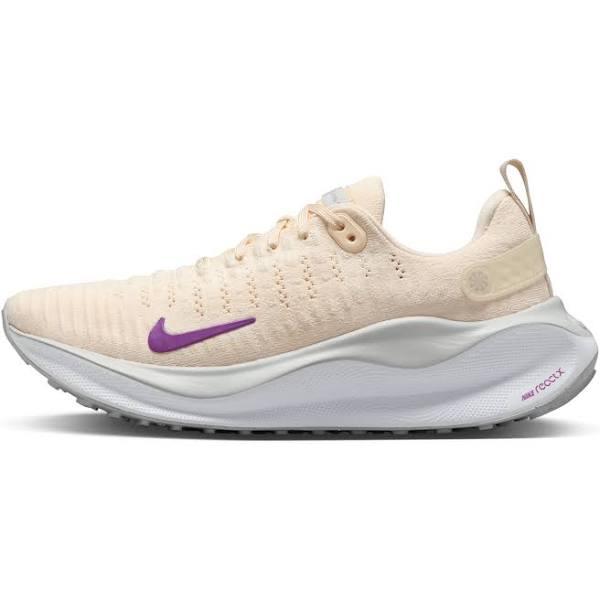 Womens Nike ReactX Infinity Run 4/GUAVA ICE/VIVID PURPLE-PHOTON DUST-WHITE/8