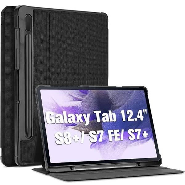 ProCase Galaxy Tab S7 FE /s7 Plus / S8 Plus 12.4 Inch Case, Slim Stand Protective Folio Case Smart Cover For 12.4" Galaxy Tab S7 FE 2021 / S7+ 2020