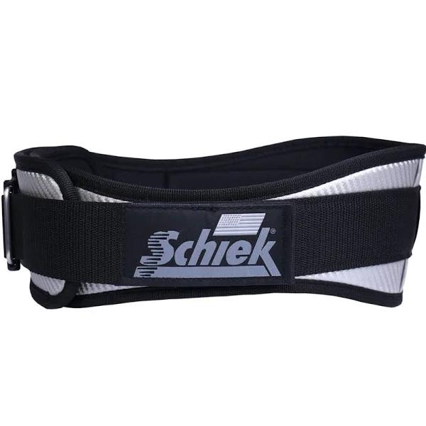 LOBOCKI x Schiek CF3004 Carbon Fibre Contour Weight Lifting Belt - Silver Medium