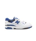 New Balance White & Blue 550 Sneakers