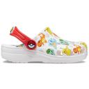 Crocs Kids' Classic Pokemon Clog; White / Multi, J2