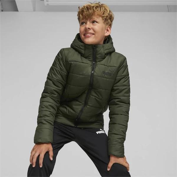 Essentials Boys Padded Jacket in Myrtle, Size 6, Polyester by Puma