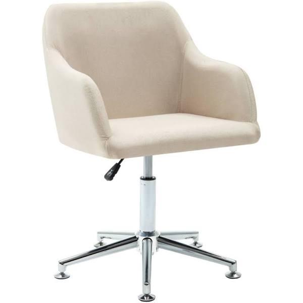 NNEVL Swivel Dining Chair Cream Fabric