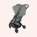 UPPAbaby Minu Stroller V2, Green Melange/Carbon/Saddle Leather (Gwen)