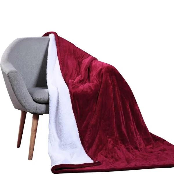 OliandOla Washable Heated Electric Throw Rug Blanket Fast Heating Double-side Flannel Warm