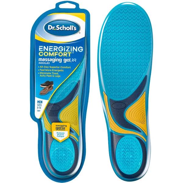 Dr. Scholls Comfort and Energy Massaging Gel Insoles, Mens Size