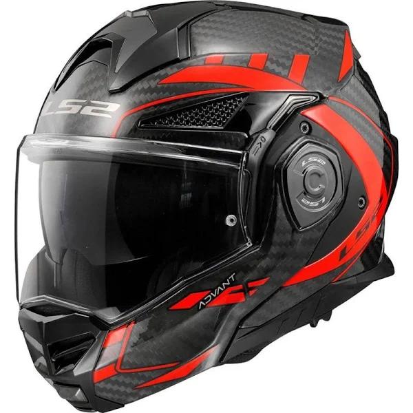 LS2 FF901 Advant x Future Carbon Helmet, black-red, Size 3XL