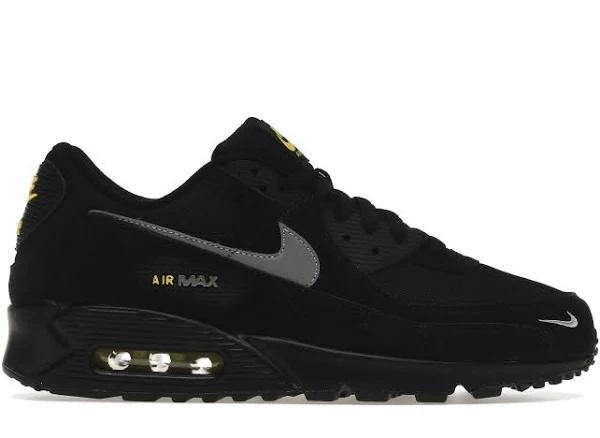 Nike Air Max 90 Black Yellow Strike Metallic Cool Grey