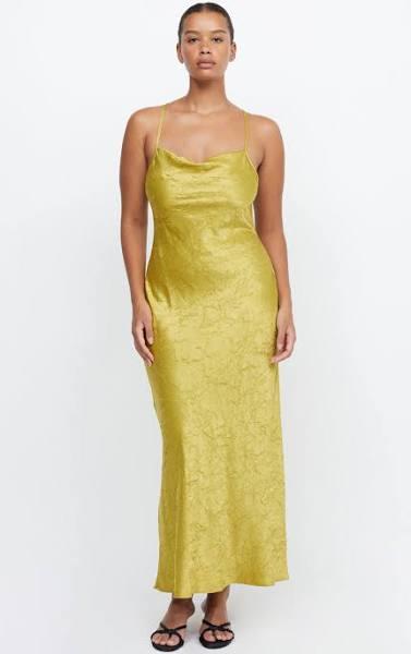 Bec + Bridge Carolina Maxi Dress 16 Olive Oil AU479028