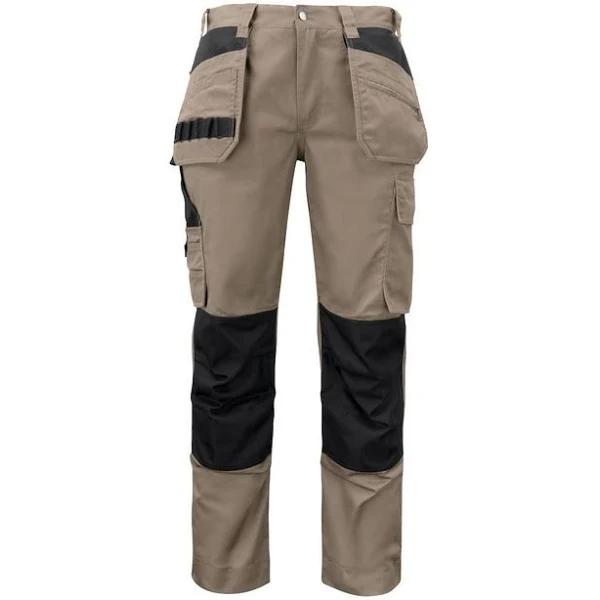 Projob Mens Cargo Trousers Khaki 38R