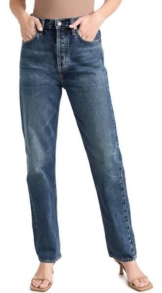 AGOLDE 90s Pinch Waist High Rise Straight Jeans | Blue | Size 26 | Shopbop