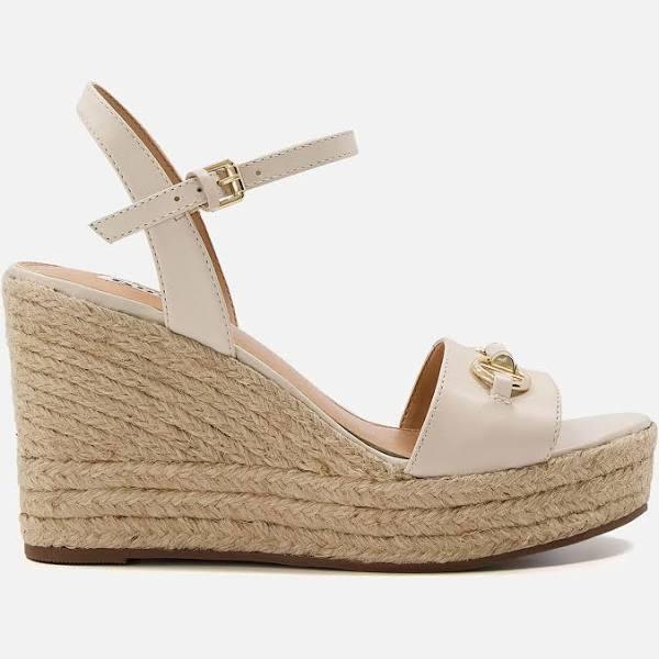 Dune London Kai Wedge Sandals in Cream Ecru 40