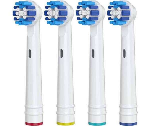 4 Pack - Replacement Toothbrush Heads For Oral B Electric Toothbrushes