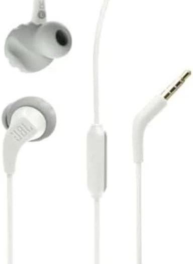 JBL Endurance Run 2 Wired In-ear Headphones, White