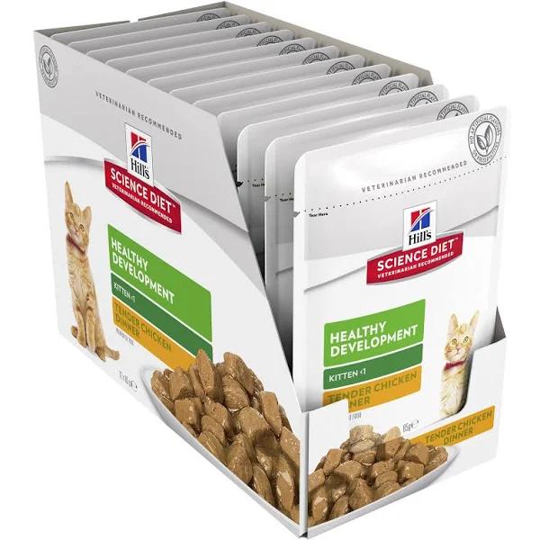 Hills Science Diet Kitten Chicken Cat Food Pouches