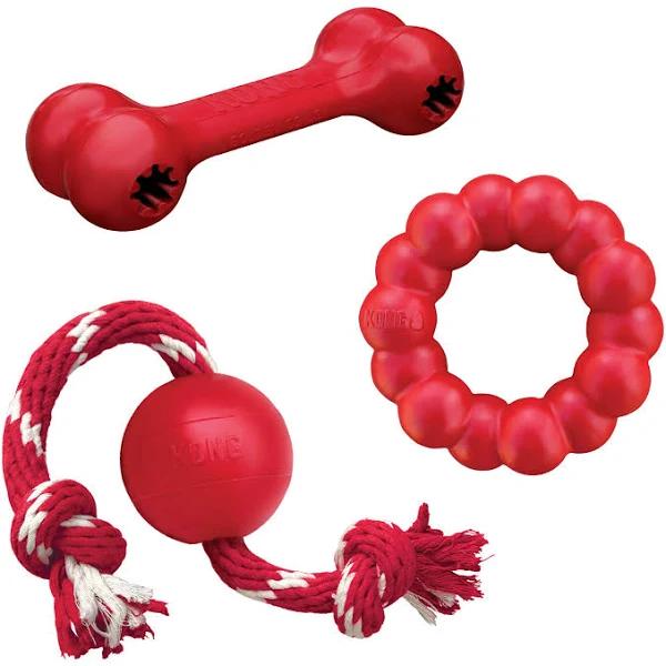 Kong Classic Red Rubber Toy Bundle For Small to Medium Dogs by Budget Pet Products