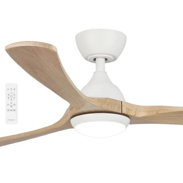 Martec Norfolk 48" DCCeiling Fan White/Naturalwith Light