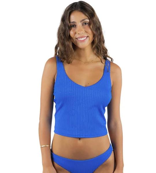 Rip Curl Women's Premium Surf Tankini Top - Blue - Swimoutlet.com