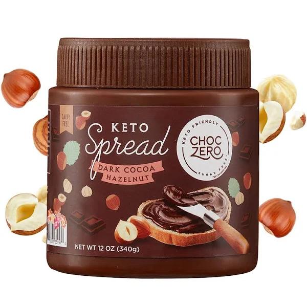 ChocZero, Keto Spread, Dark Cocoa Hazelnut, 12 oz (340 g)