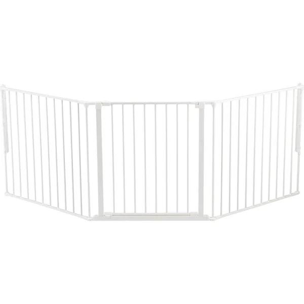 BabyDan Flex Baby Safety Gate System (White) - Large