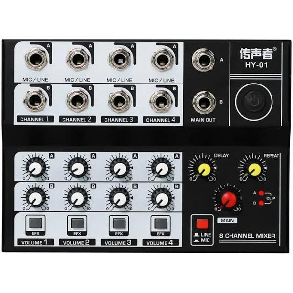 8 Channel Multifunctional USB Audio Mixer Portable Sound Mixer