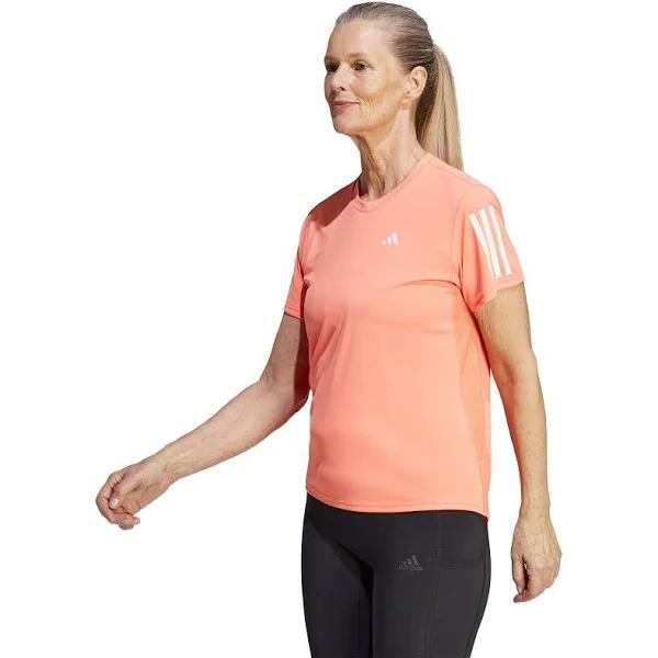 adidas-Own The Run Tee-Women-Coral Fusion-L